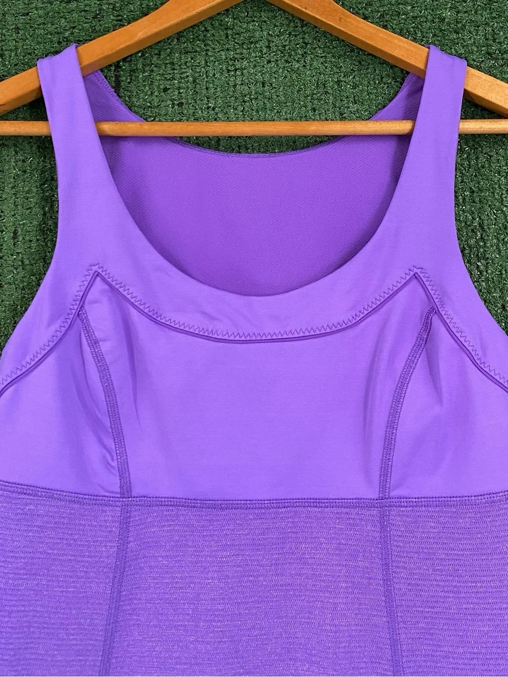Lululemon Run Ta Ta Topper Top Cinch Waist Purple Tank Top Women’s Size 6